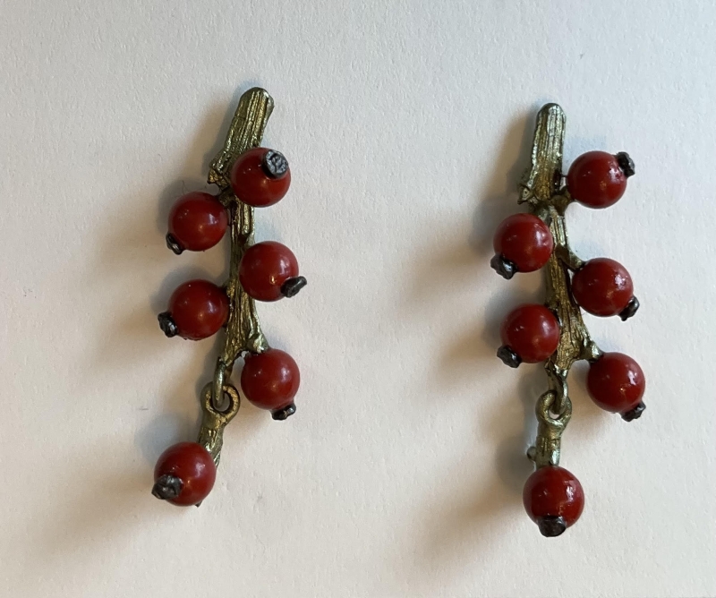 Winterberry Long post earrings